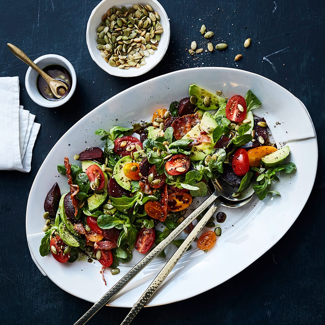 Feldsalat Mit Rote Bete Und Speck Rezept