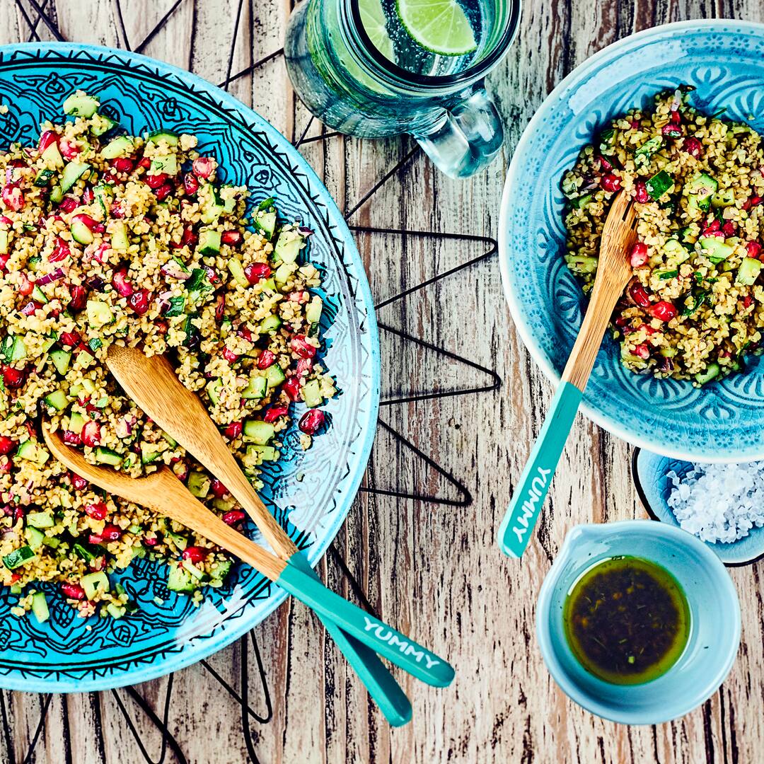 Bulgur-Kräuter-Salat mit Granatapfel