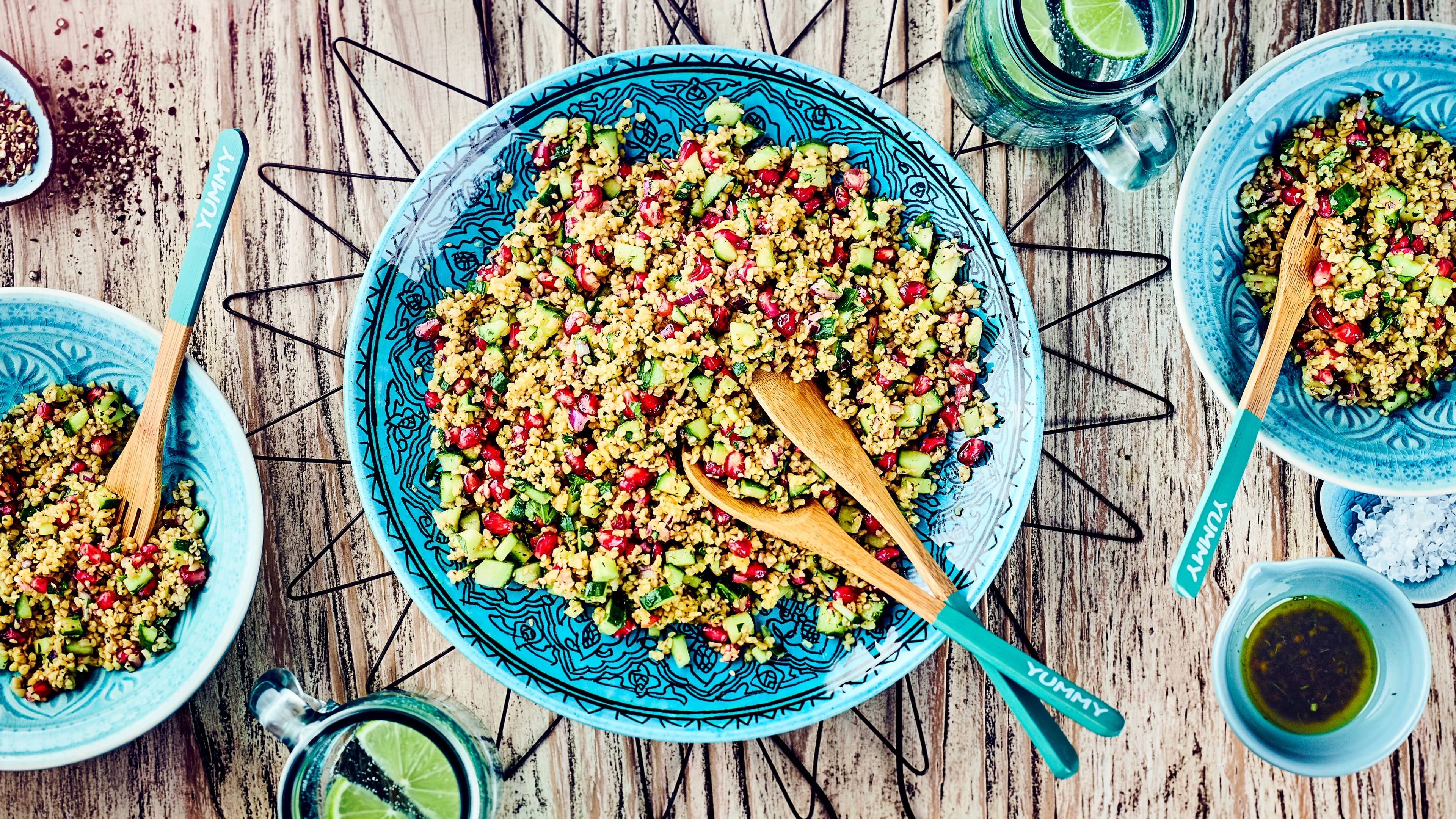 Bulgur-Kräuter-Salat mit Granatapfel