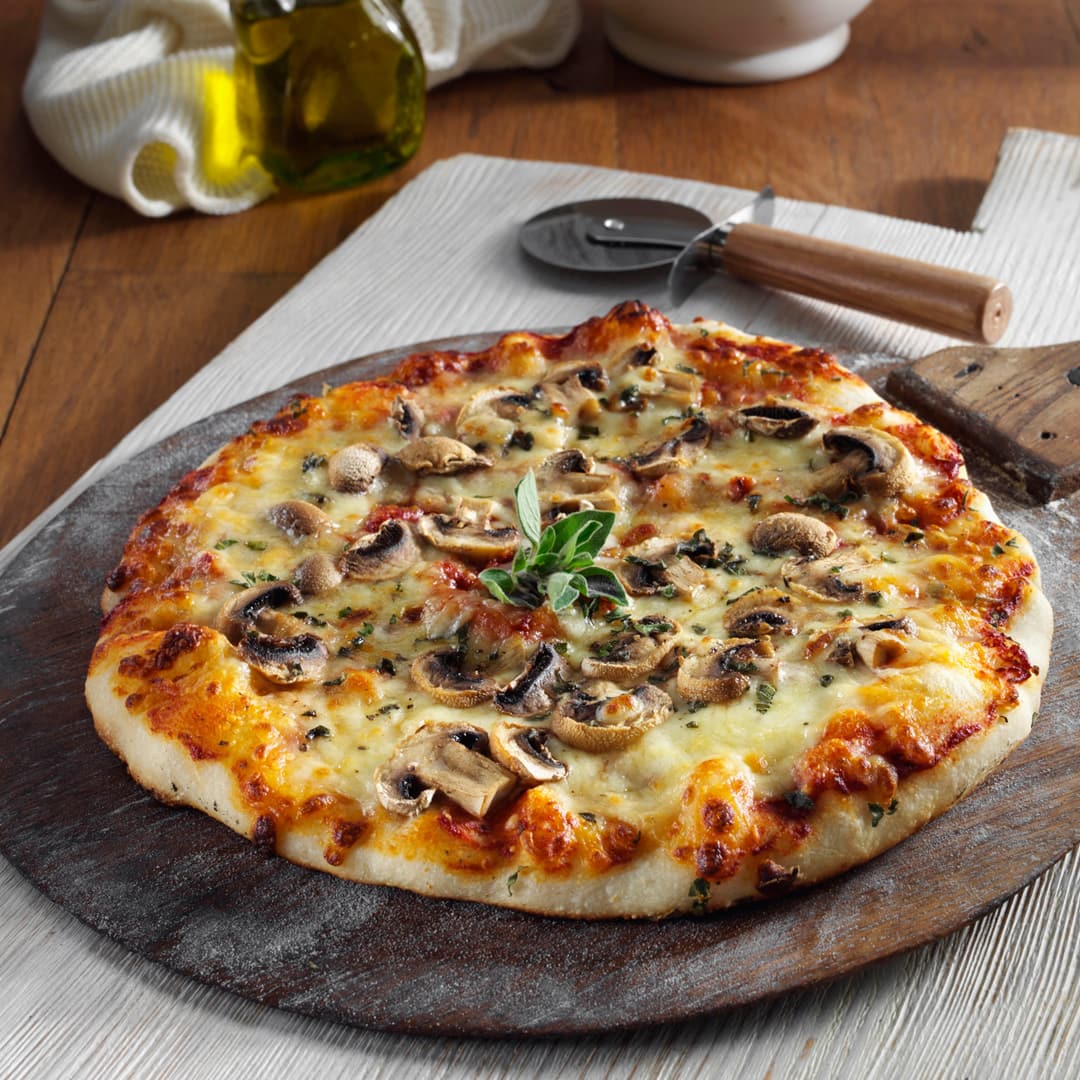 Pizza mit Champignons