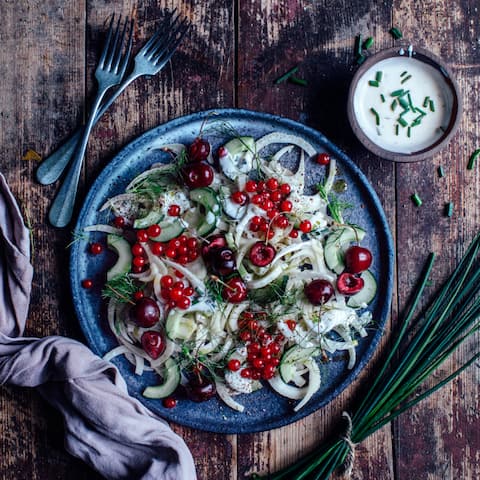 Fenchel-Johannisbeer-Salat