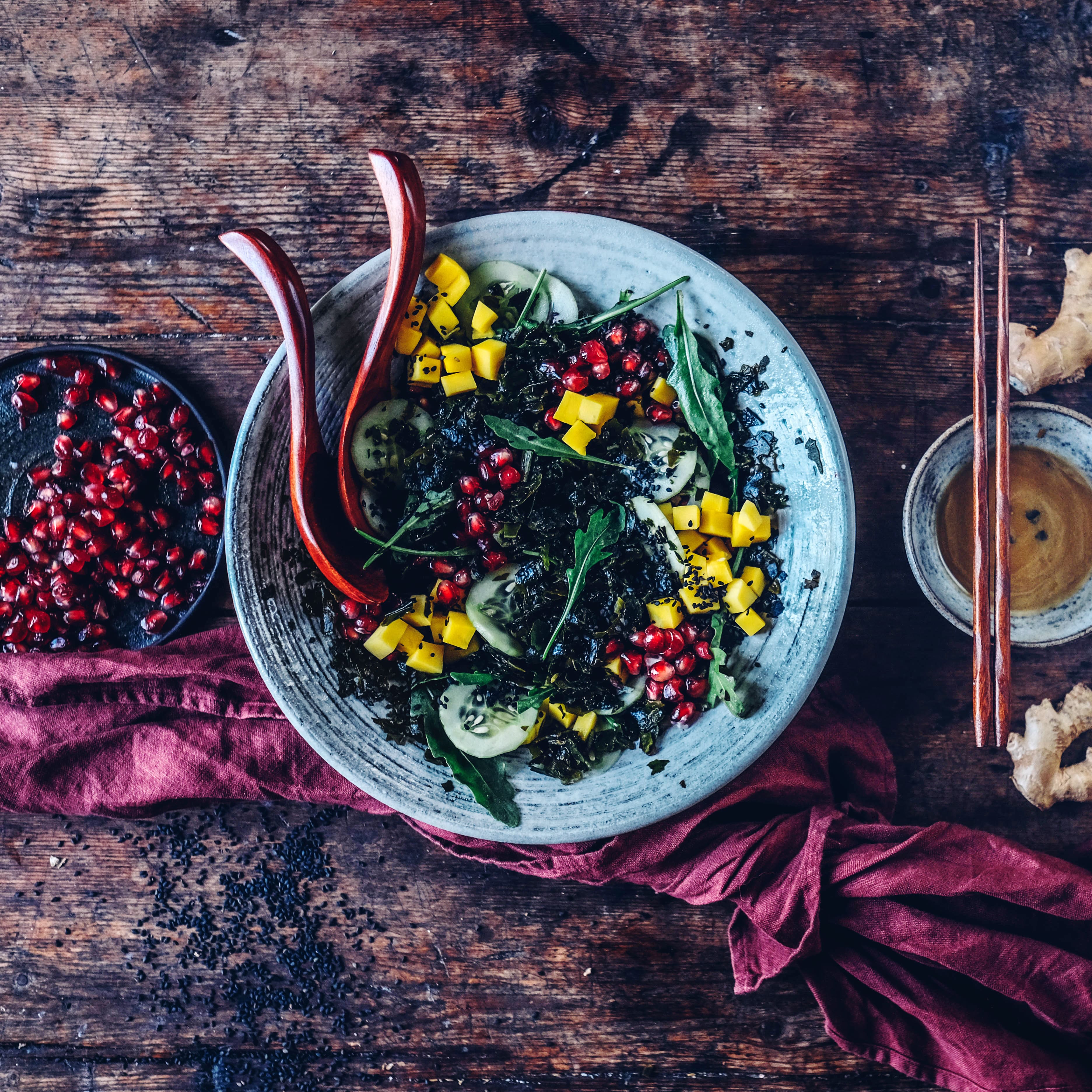 Fruchtig-scharfer Algensalat