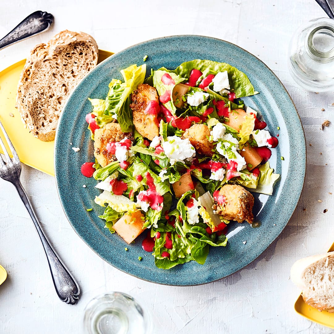 Fruchtiger Salat Mit Fisch Rezept