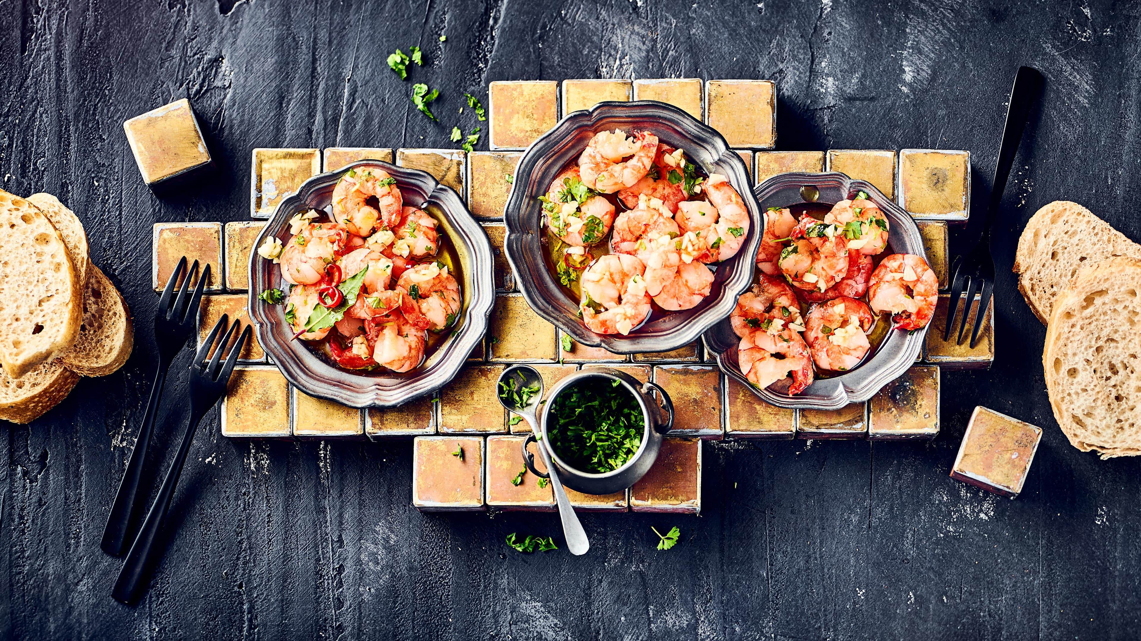 Gambas mit Knoblauch