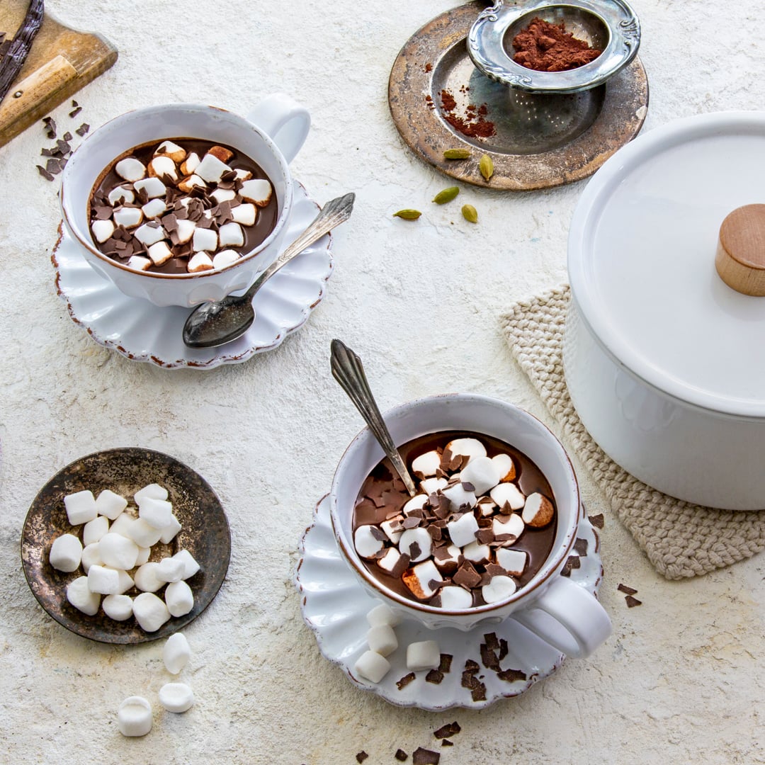 Heiße Schokolade mit Marshmallows