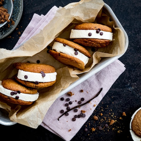 Icecream Cookie Sandwiches 