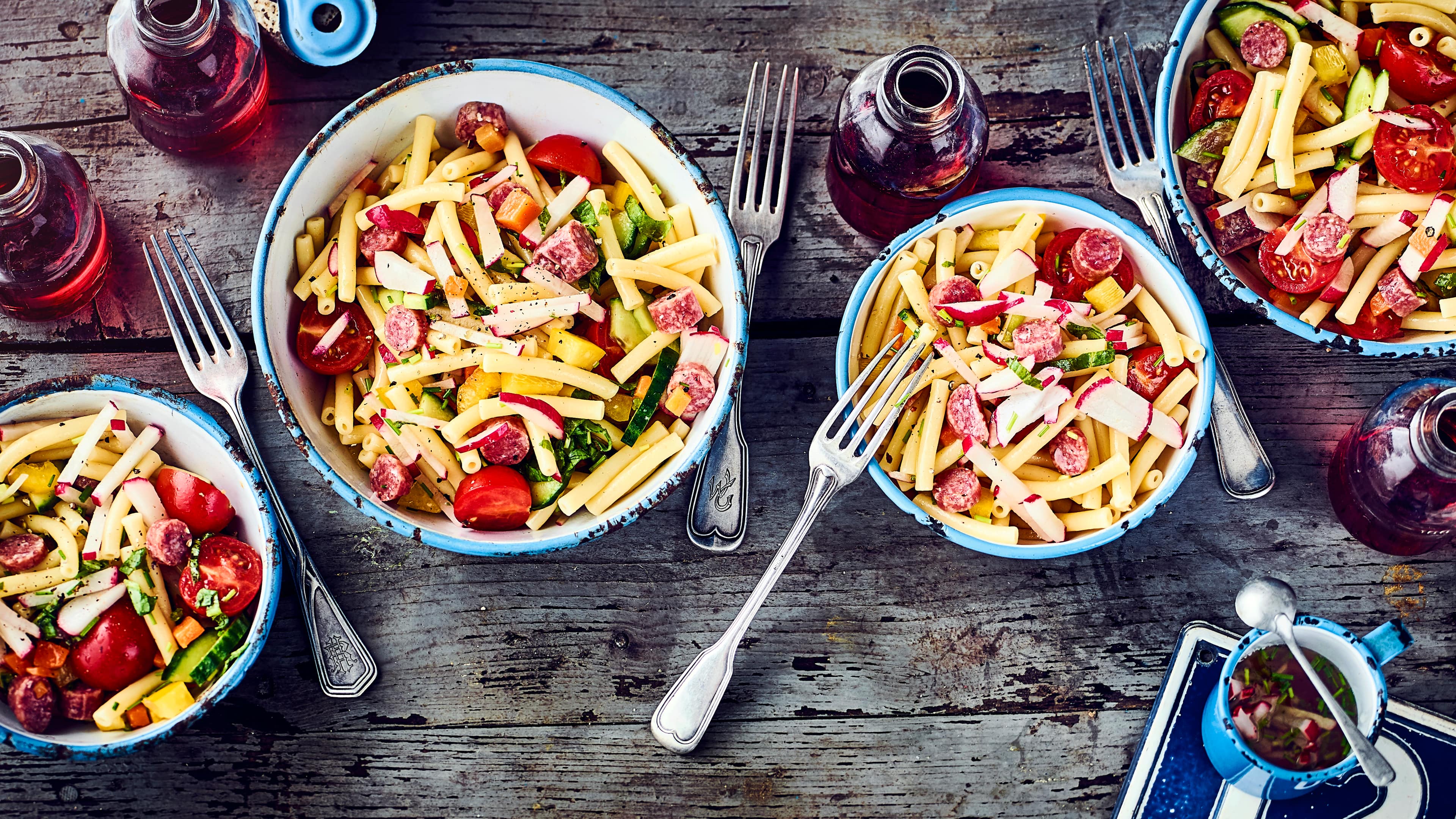 Nudelsalat mit Radieschen