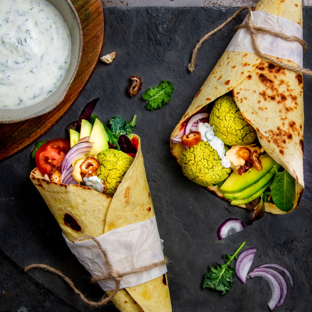 Orientalischer Falafel-Wrap