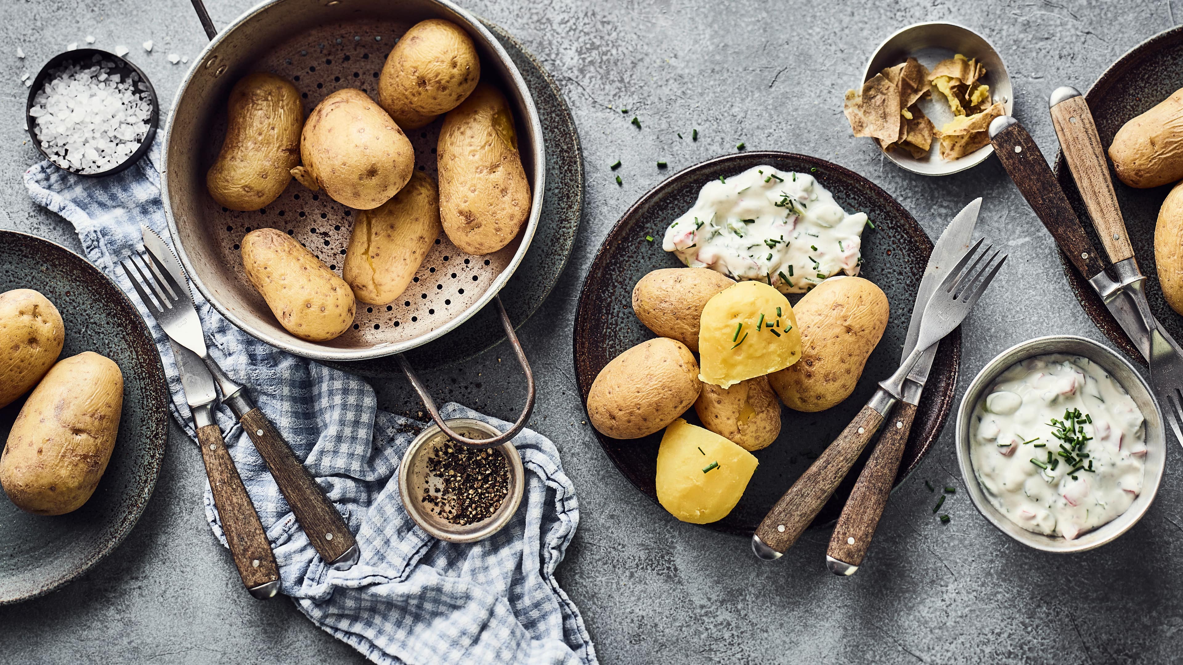 Pellkartoffeln mit Dip - Rezept | EDEKA