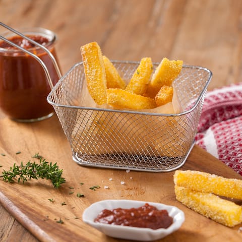 Polenta-Pommes mit Ketchup