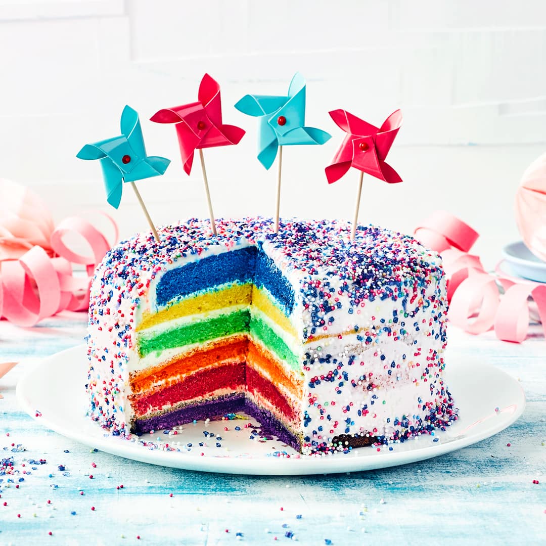 Regenbogen-Torte