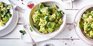 Romanesco-Salat mit Brunnenkresse