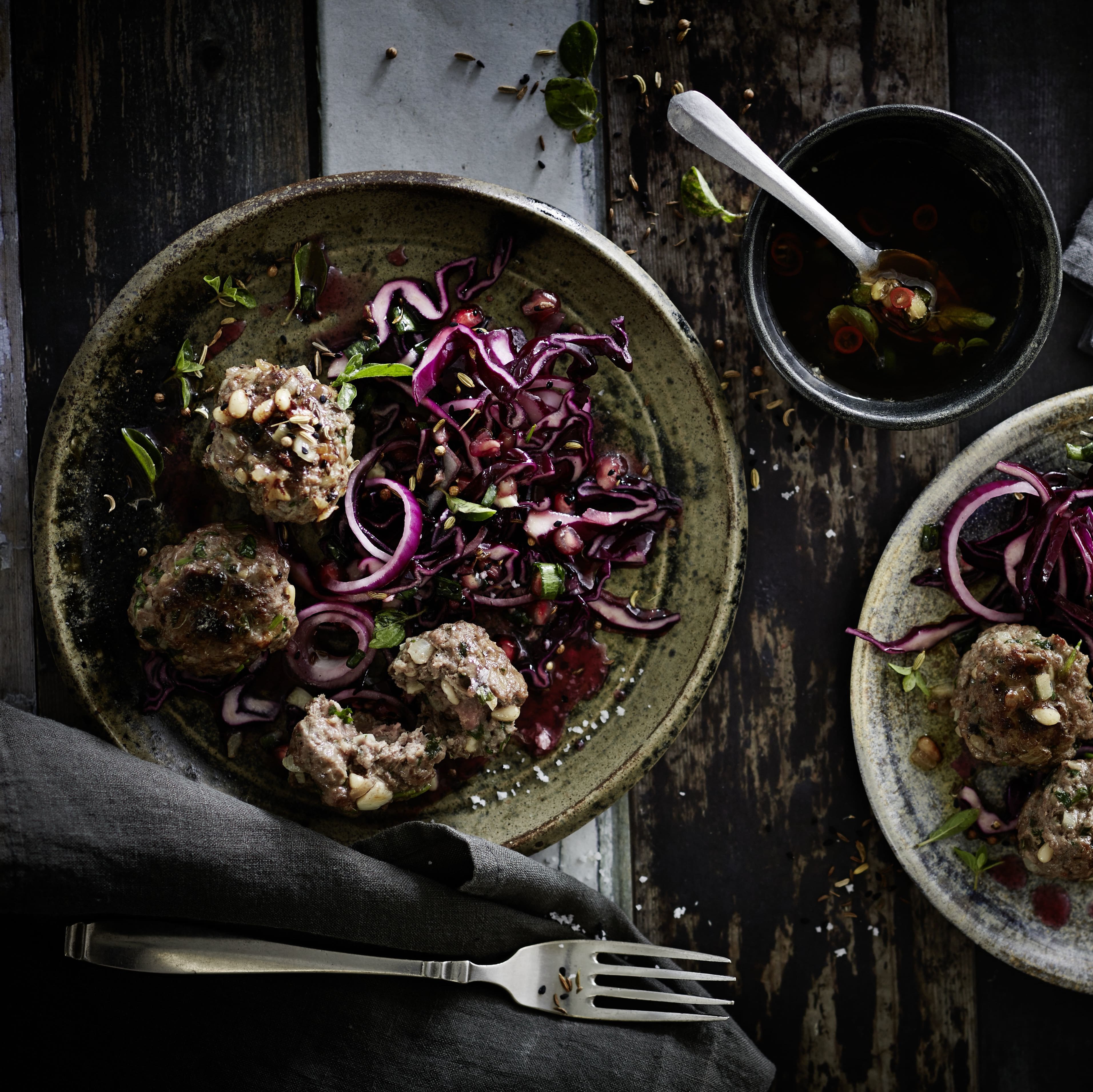 Rotkohl-Granatapfel-Salat