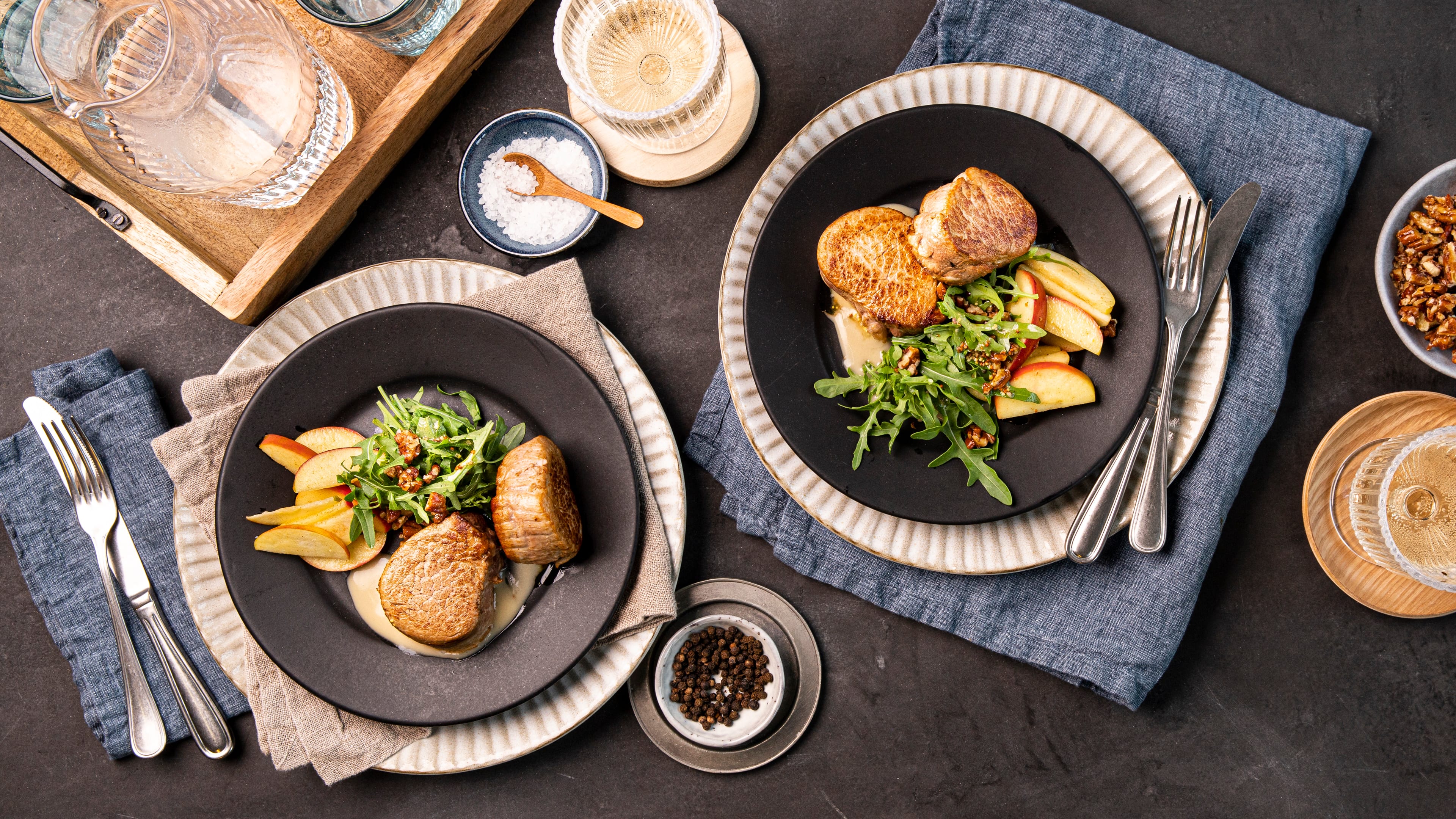 Schweinefilet mit Apfel-Calvados-Soße - Rezept | EDEKA