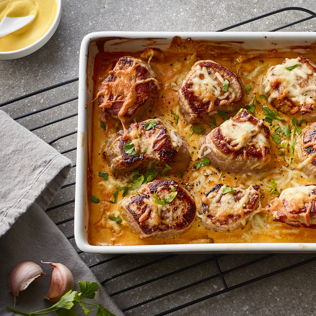 Schweinefilet überbacken