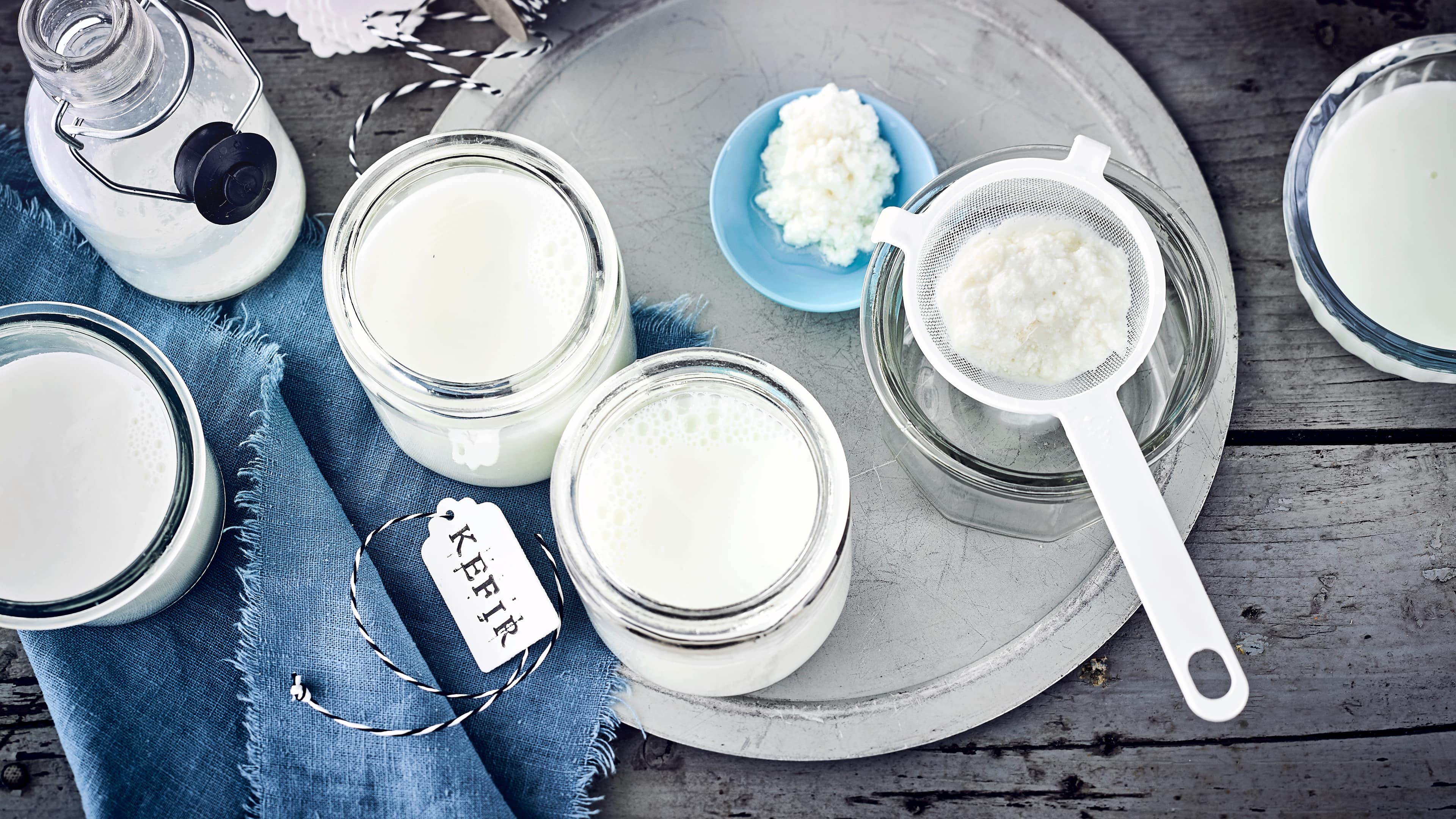 Selbstgemachter Kefir