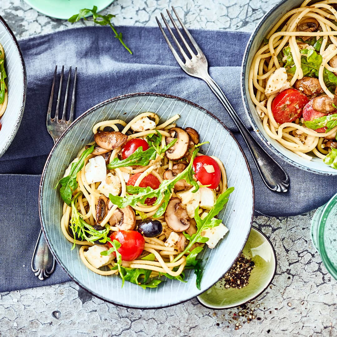 Spaghettisalat mit Rucola