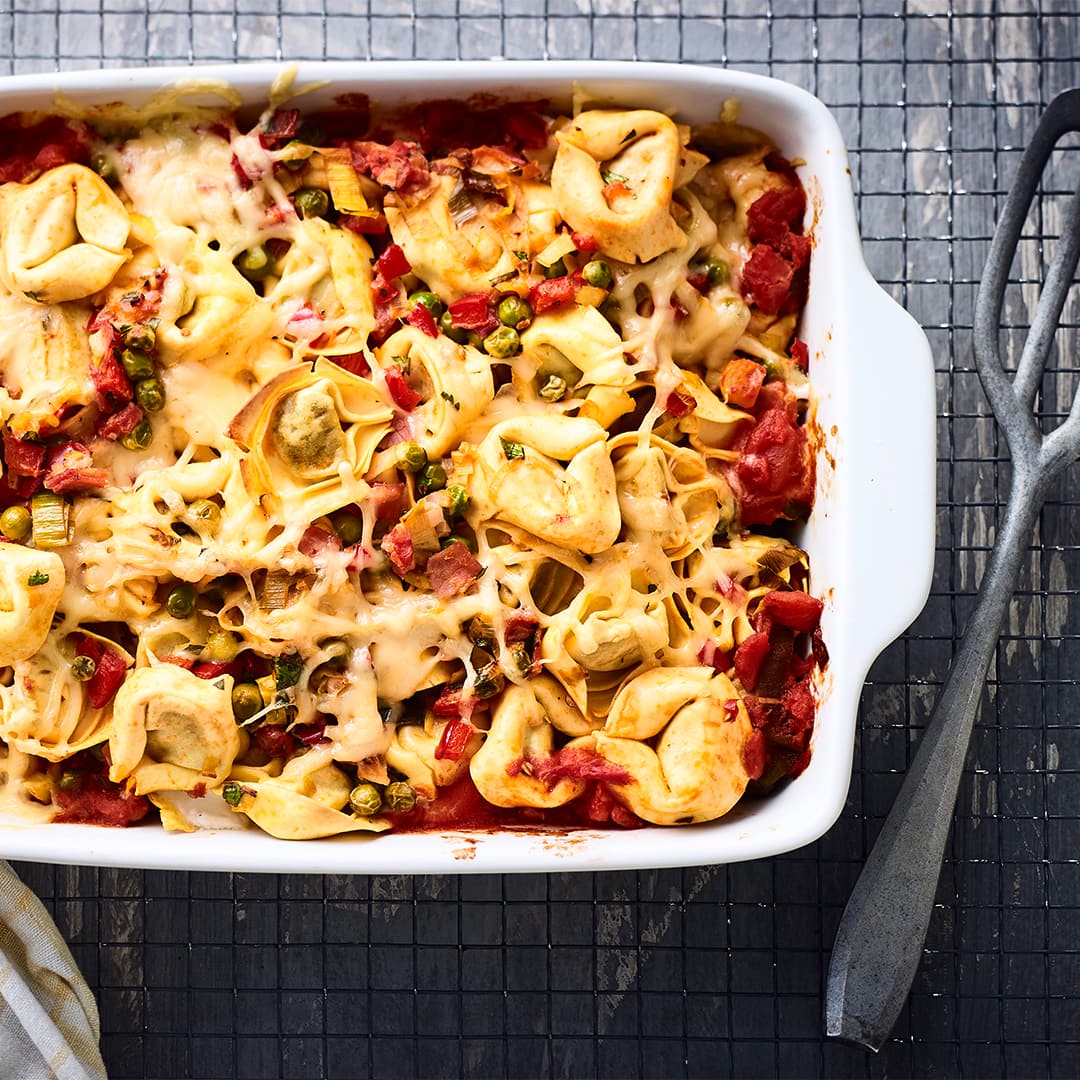 Tortellini-Auflauf mit Tomaten