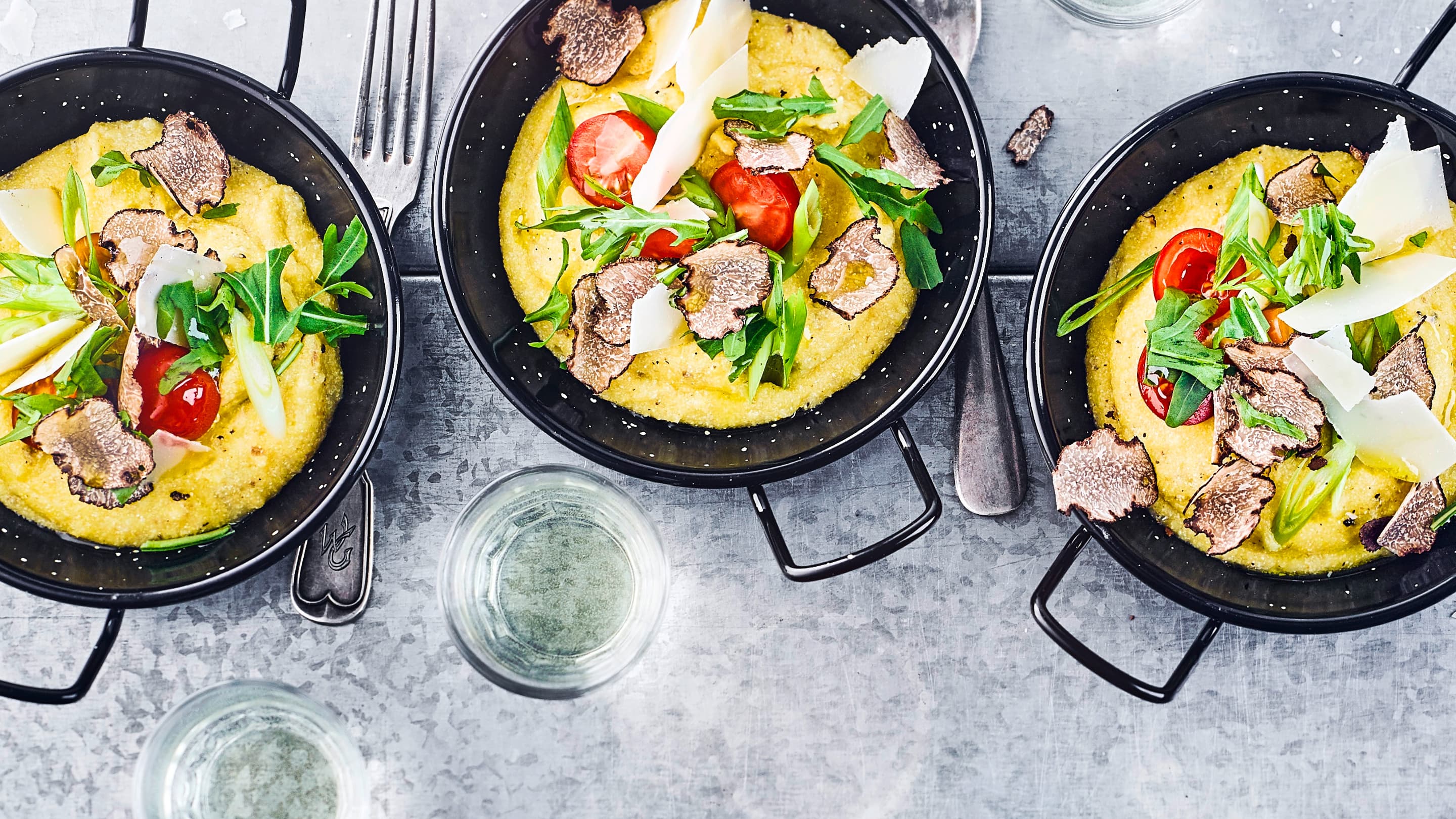 Schmackhafte Trüffel-Polenta