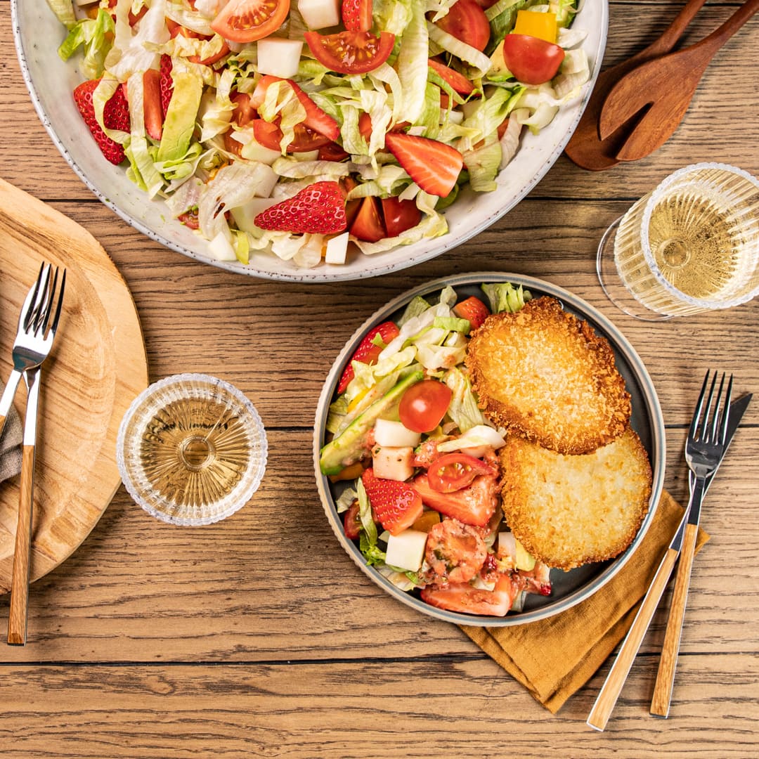 Veganes Kohlrabischnitzel