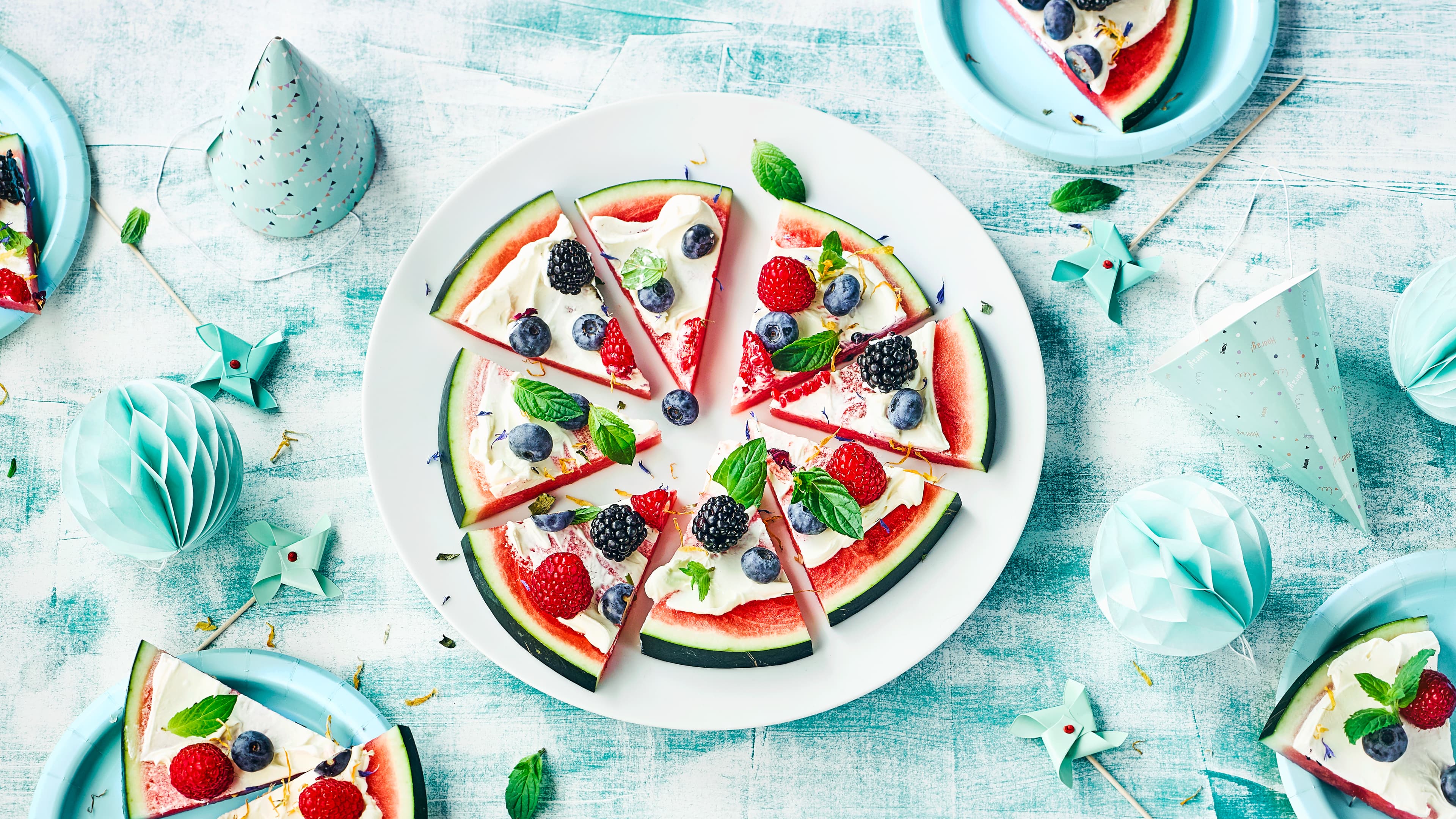 Wassermelonenpizza