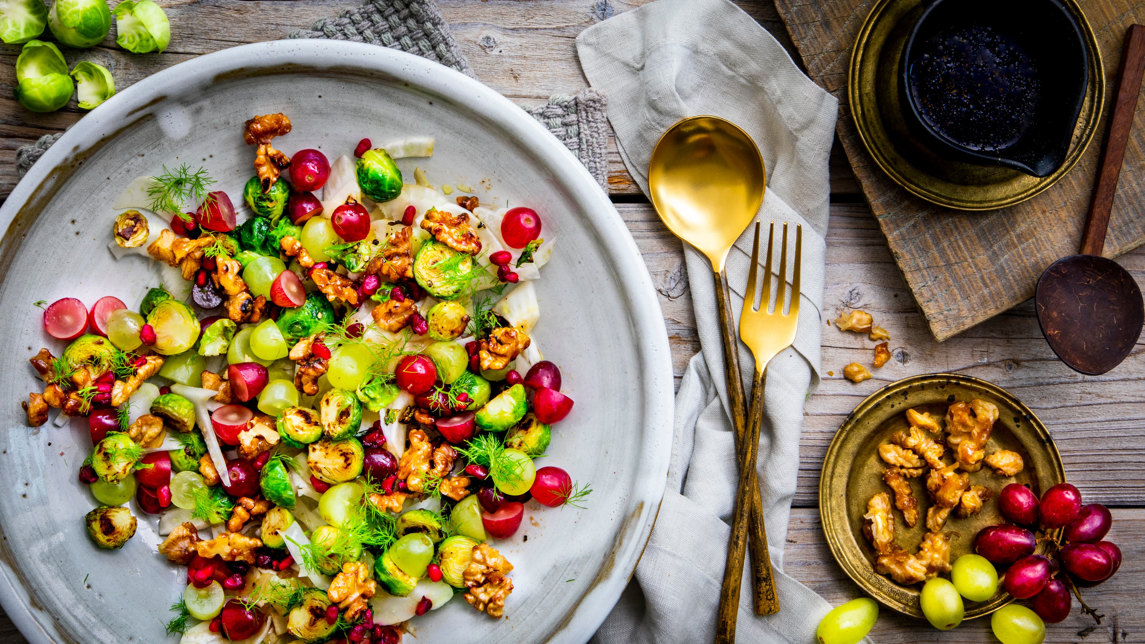 Wintersalat mit Mascarpone-Dressing