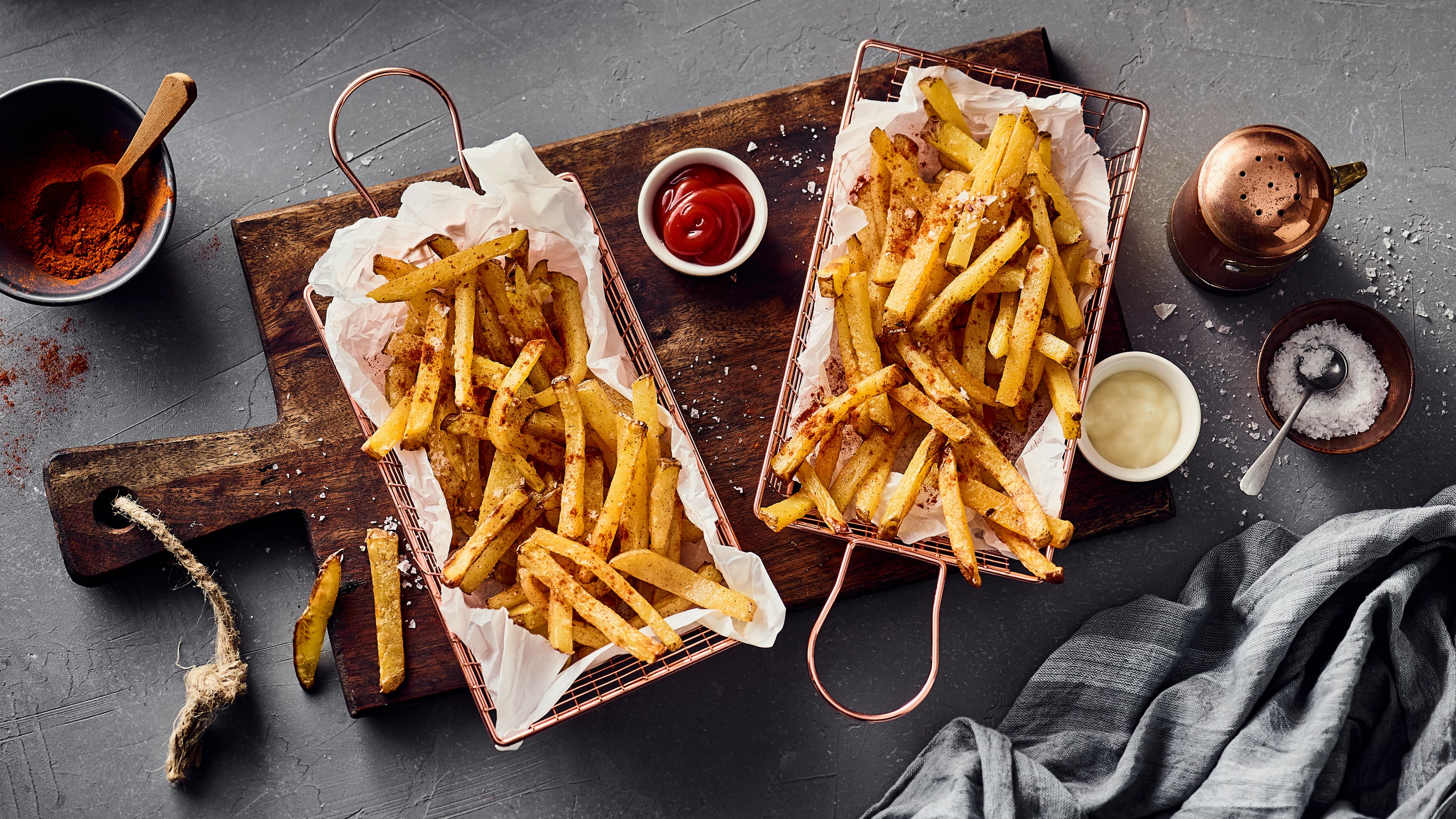 Pommes-Frites aus der Heissluftfritteuse