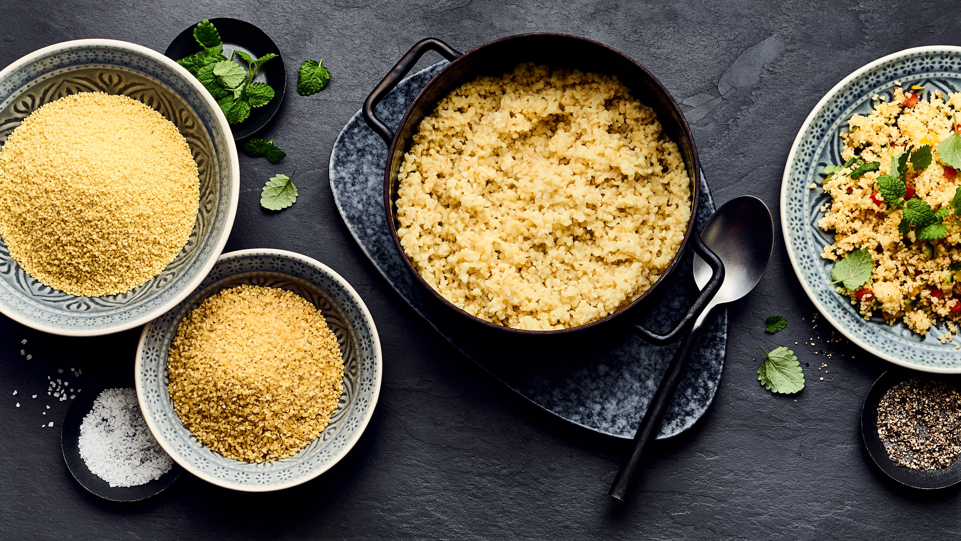 Zubereitung Couscous und Bulgur