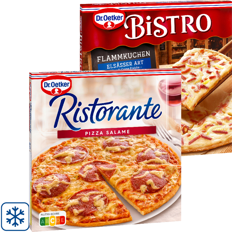 Dr. Oetker Ristorante Pizza, Piccola oder Bistro Flammkuchen