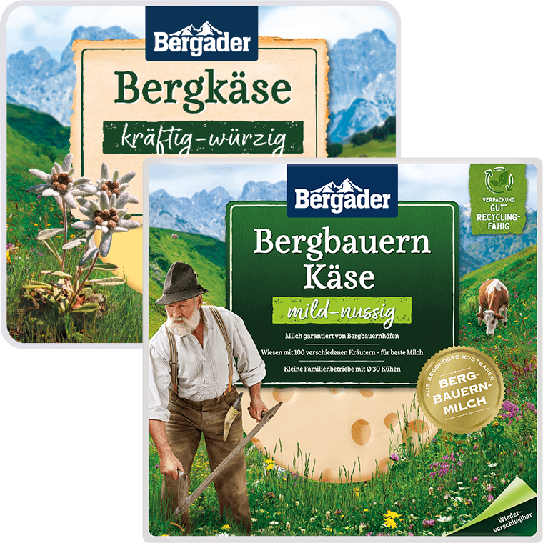 Bergader Bergbauern Käse, Heumilchkäse oder Bergkäse