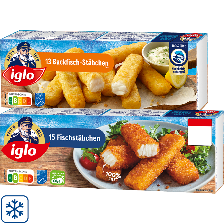 Iglo Fisch- oder Backfischstäbchen