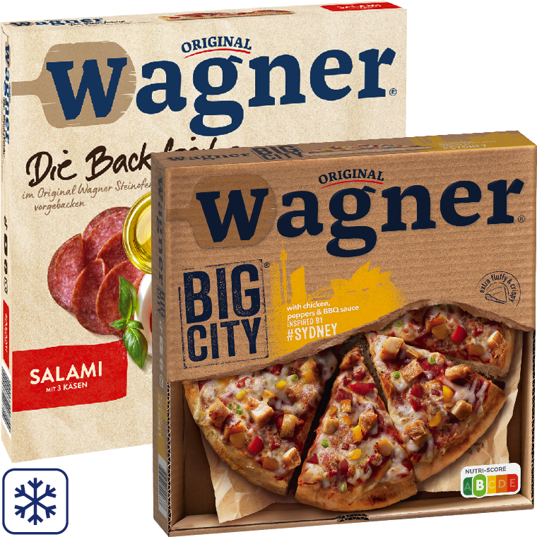 Original Wagner Big City Pizza, Die Backfrische Pizza oder Piccolinis