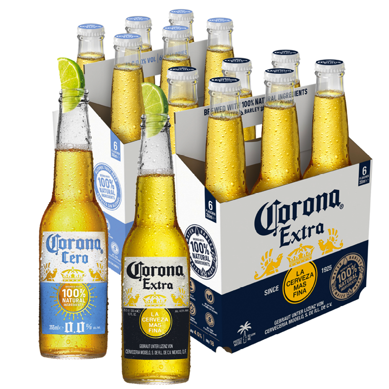 Corona Extra oder Corona Cero (0,0% Alkohol)