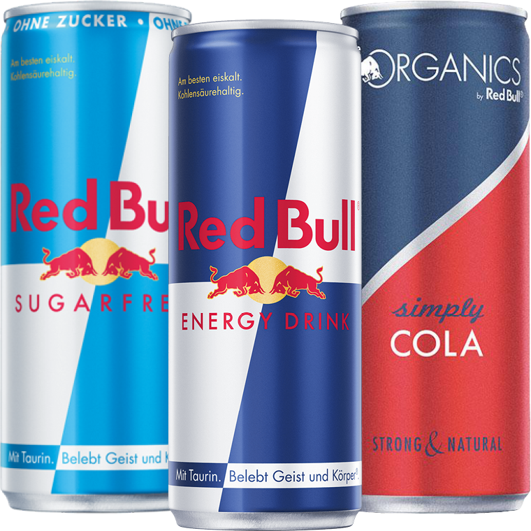 Red Bull Energy Drink oder Organics