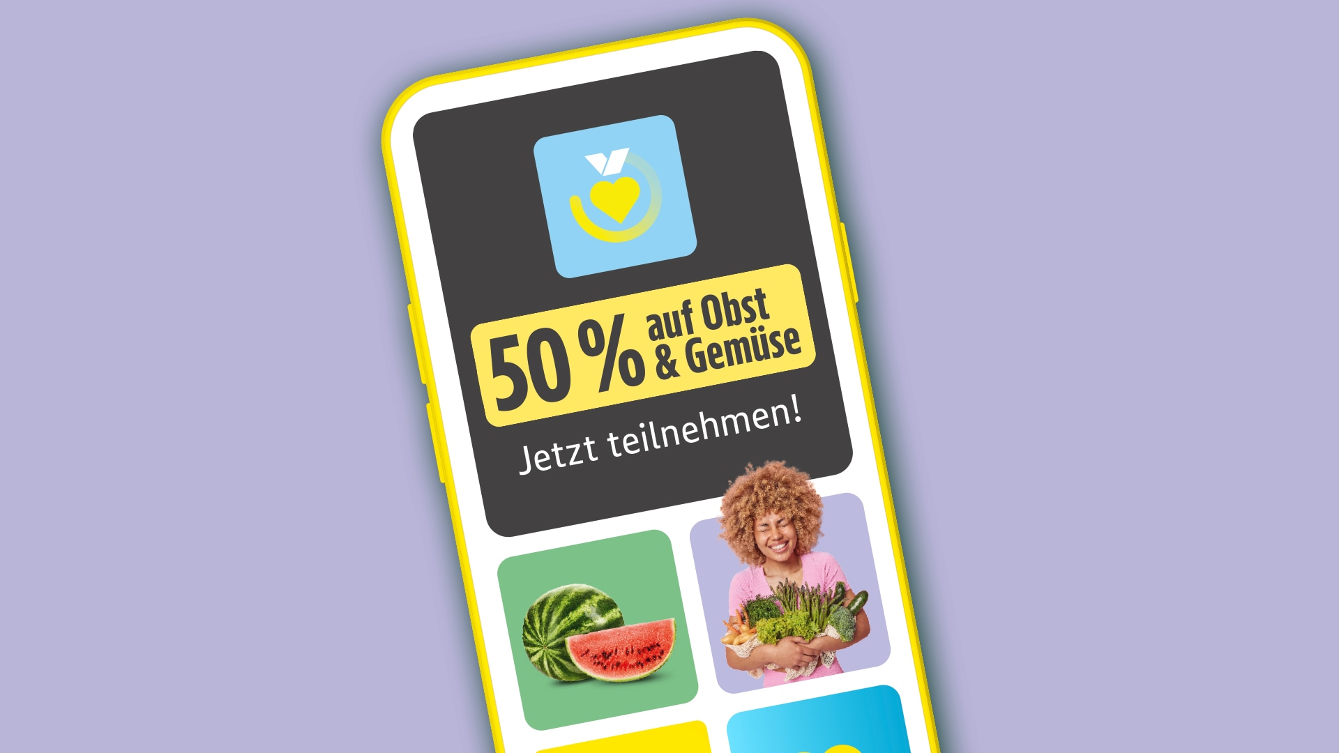 Im August: 50% auf Obst & Gemüse