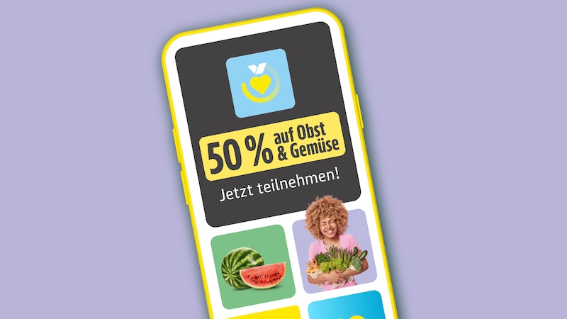 Im August: 50% auf Obst & Gemüse