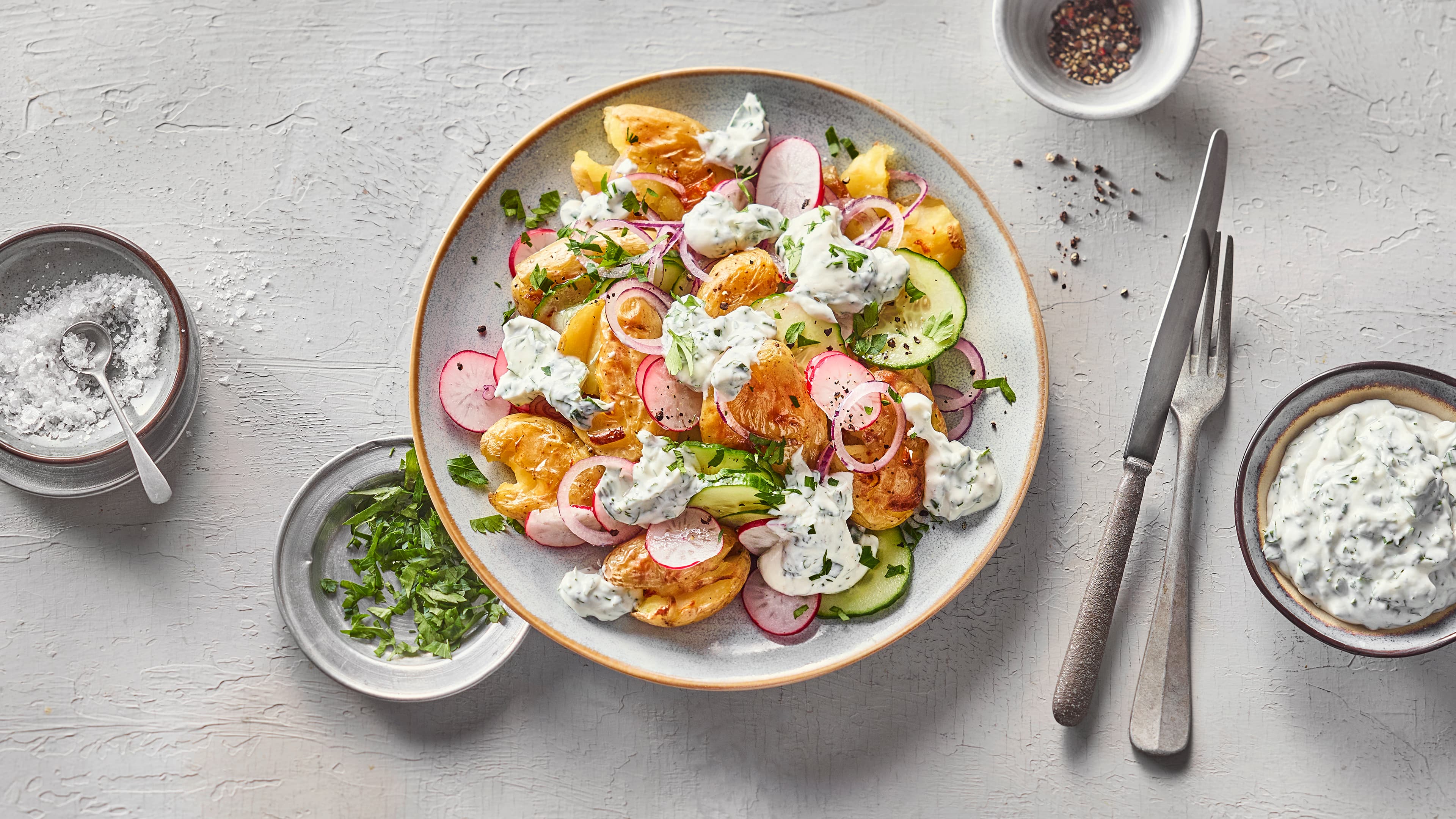 Smashed Potato Salad Smashed Potato Salad