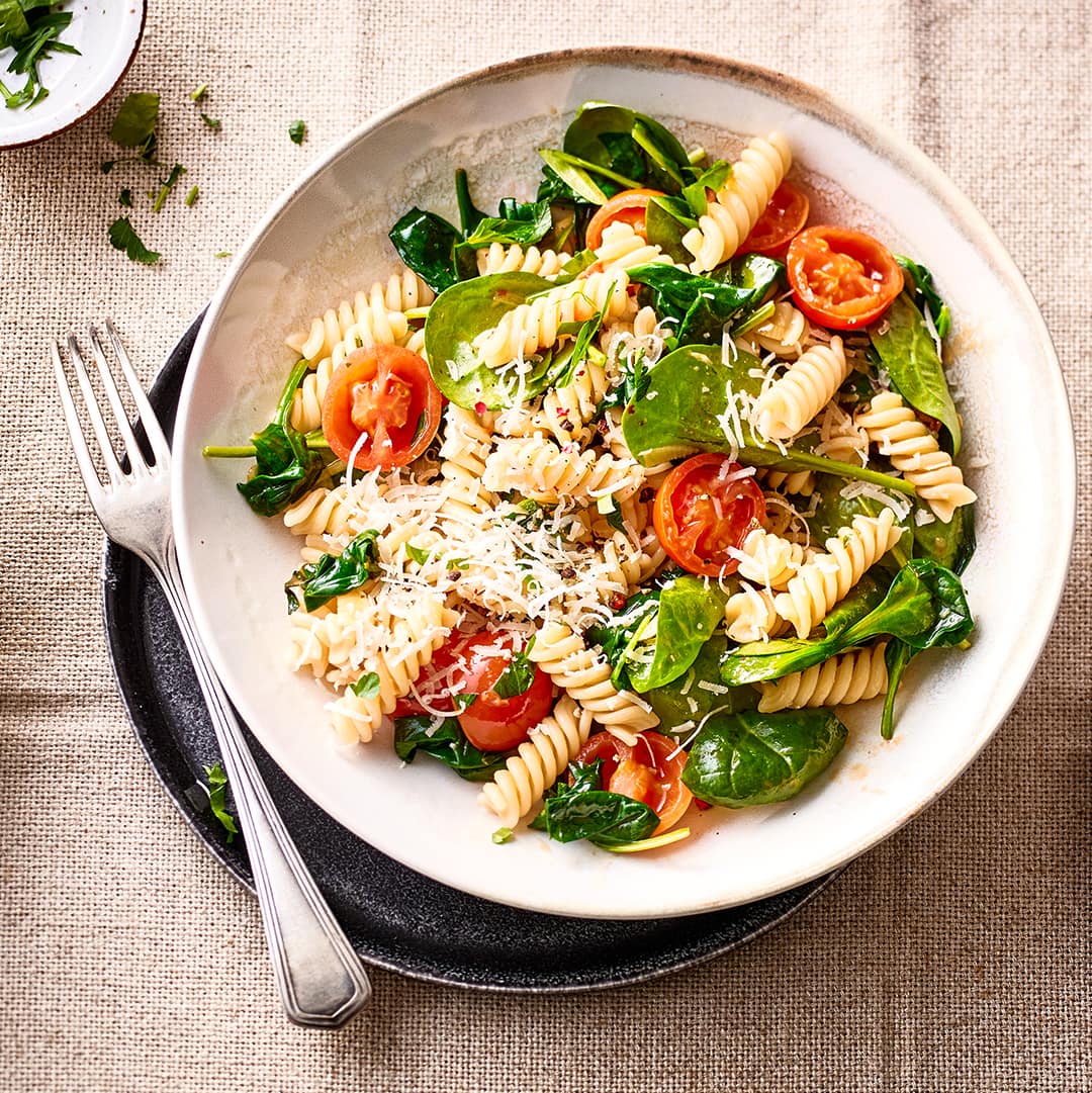 Tomaten-Spinat-Pasta Tomaten-Spinat-Pasta